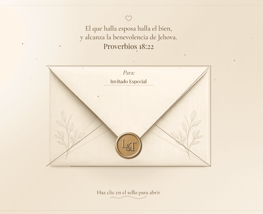 Vista previa de Carta Invitacion Boda LT