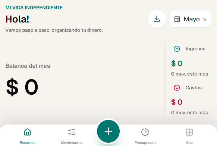 Vista previa de Personal Finance PWA